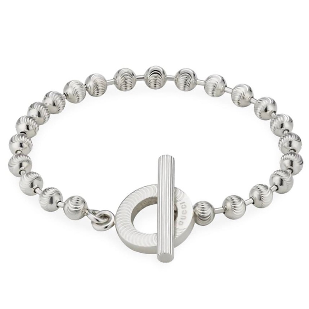 GUCCI Boule Chain Sterling Silver Bracelet